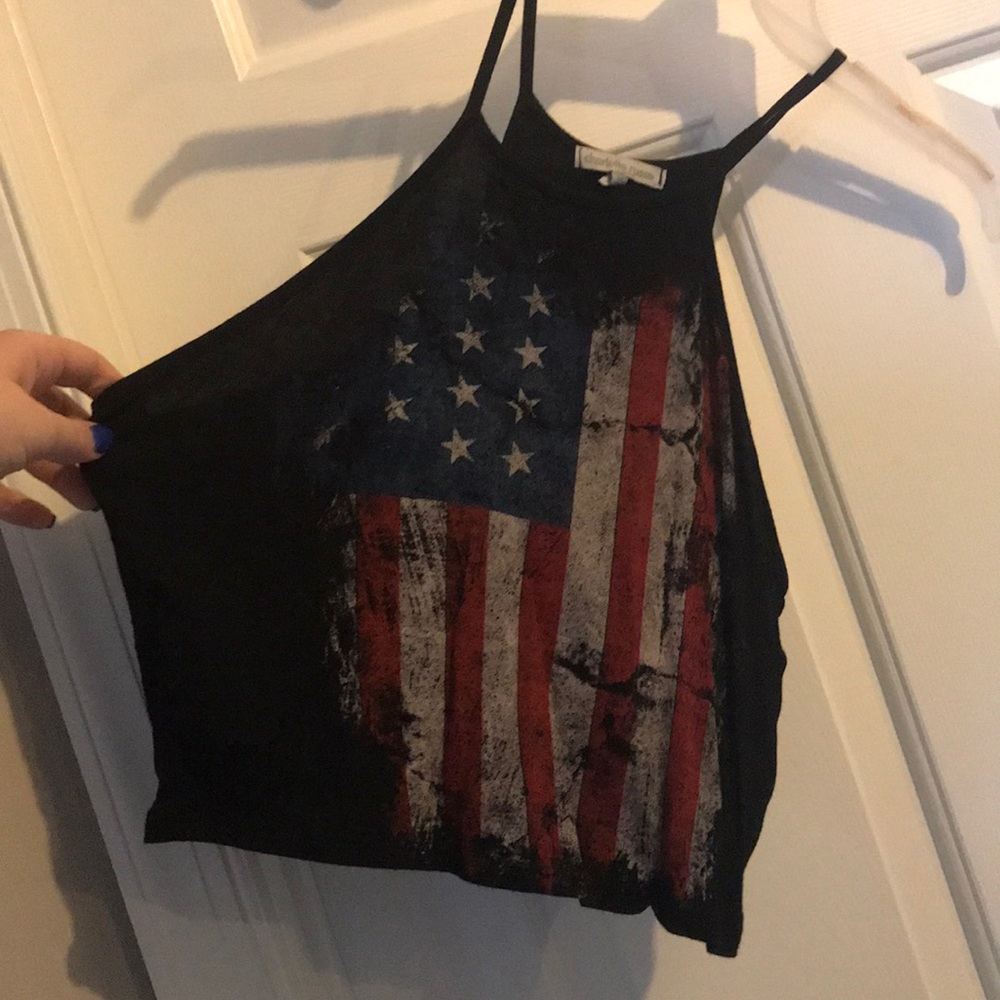 American flag crop top
